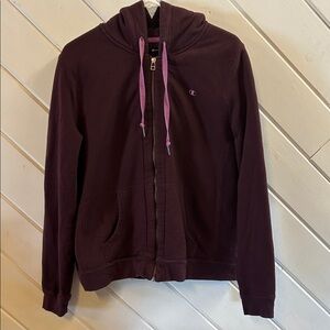 CHAMPION Purple Hoodie with Fleece Sherpa Lining